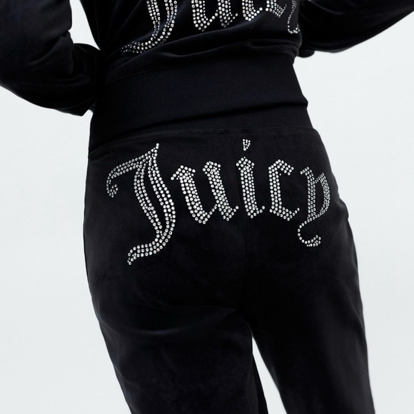 Juicy Couture Pants - Juicy Couture Velour Track Pants